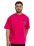 Fuchsia Pink Design 3707VIG - O - S Round T-shirt - Khotwh