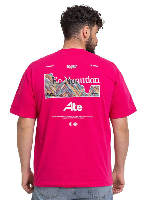 Fuchsia Pink Design 3709VIG - O - S Round T-shirt - Khotwh