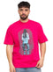 Fuchsia Pink Design 3711VIG - O - S Round T-shirt - Khotwh