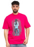Fuchsia Pink Design 3711VIG - O - S Round T-shirt - Khotwh