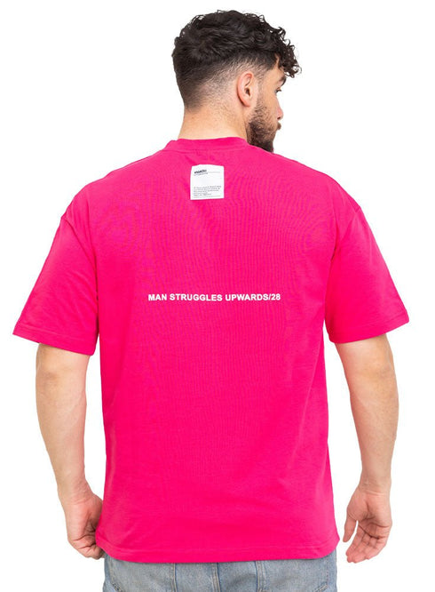 Fuchsia Pink Design 3711VIG - O - S Round T-shirt - Khotwh