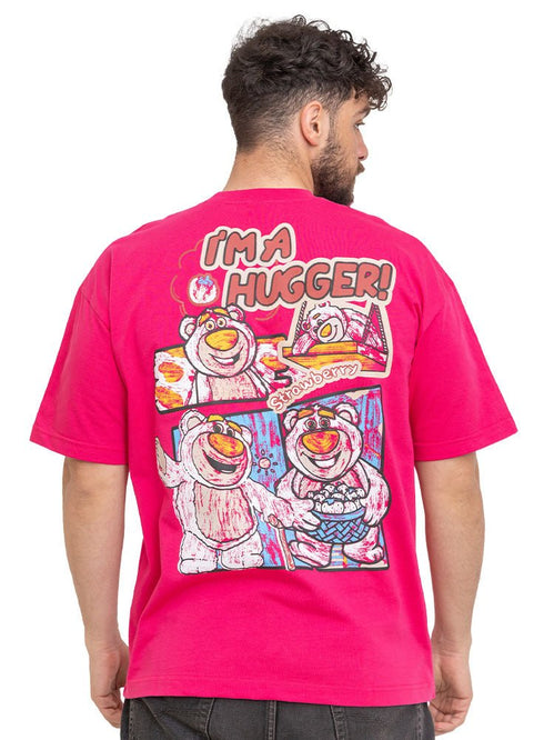 Fuchsia Pink Design 3717VIG - O - S Round T-shirt - Khotwh