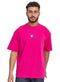 Fuchsia Pink Design 3840VIG - O - S Round T-shirt - Khotwh