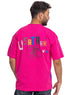 Fuchsia Pink Design 3840VIG - O - S Round T-shirt - Khotwh
