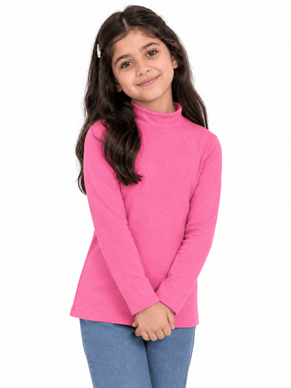 Fuchsia Pink Kids Thermal Half Cole - Khotwh