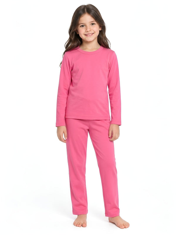 Fuchsia Pink Kids Thermal Set - Khotwh