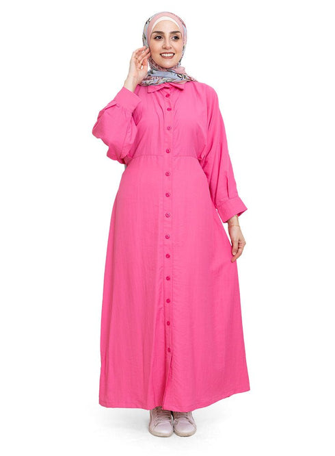 Fuchsia Pink RD - Basic Dress - Khotwh