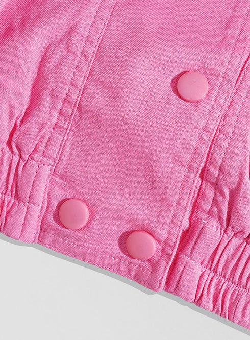 Fuchsia Pink RD - Gabardine Vest - Khotwh