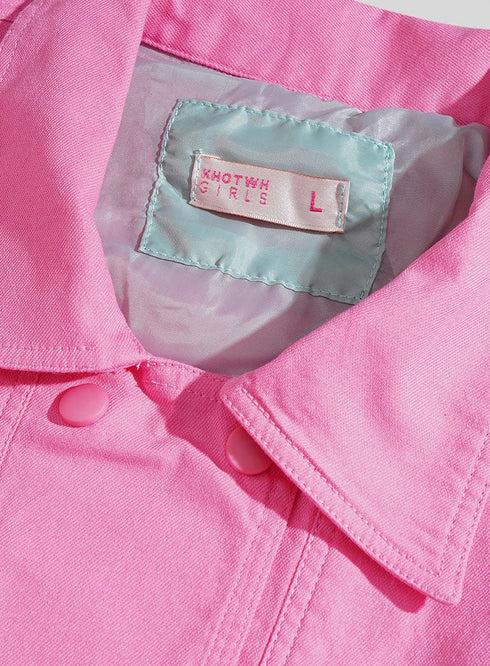 Fuchsia Pink RD - Gabardine Vest - Khotwh