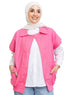 Fuchsia Pink RD - Gabardine Vest - Khotwh