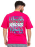 Fuchsia Pink VIG - O - S Round T-shirt - design 3701 - Khotwh