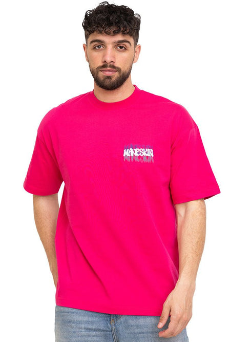 Fuchsia Pink VIG - O - S Round T-shirt - design 3701 - Khotwh