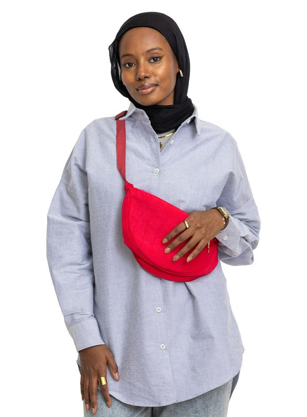 Fuchsia Pink Waist Bag - Khotwh