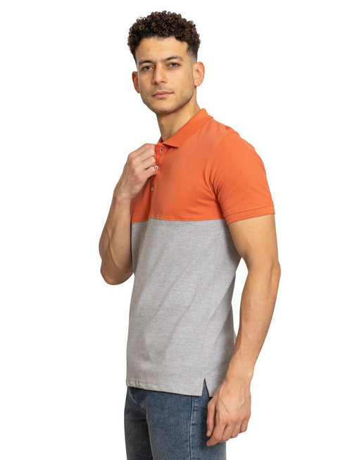 G - Copper Coin C - block Polo Shirt - Khotwh