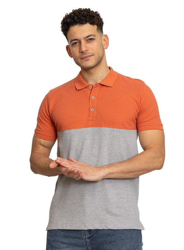 G - Copper Coin C - block Polo Shirt - Khotwh