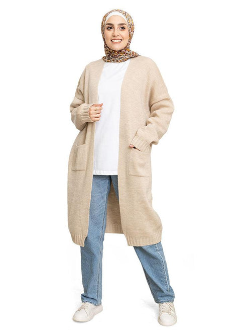 Gardenia E - Knit - Long Cardigan - Khotwh