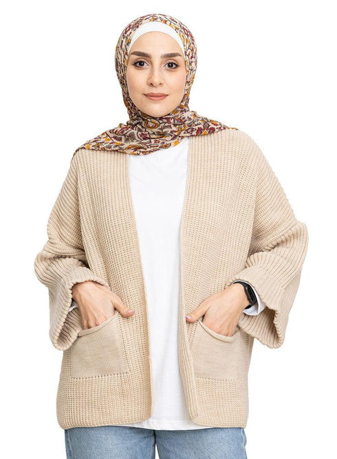Gardenia Upside Sleeve Cardigan - Khotwh