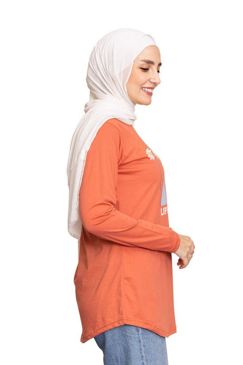 Ginger Printed Long - Sleeve Design 27 - Khotwh