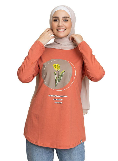 Ginger Printed Long - Sleeve Design 4 - Khotwh