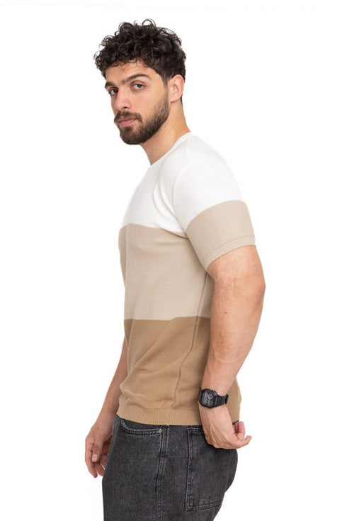G.Latte F - S.Knit Round T-shirt - Khotwh