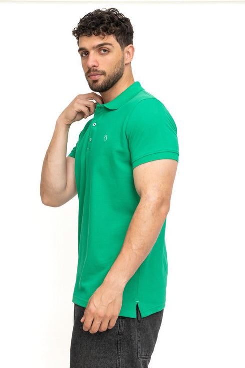 Green Basic Polo - Khotwh