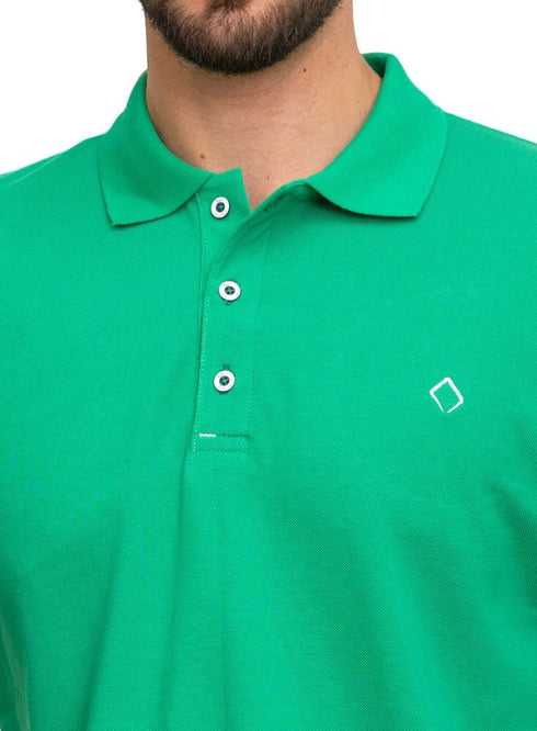 Green Basic Polo - Khotwh