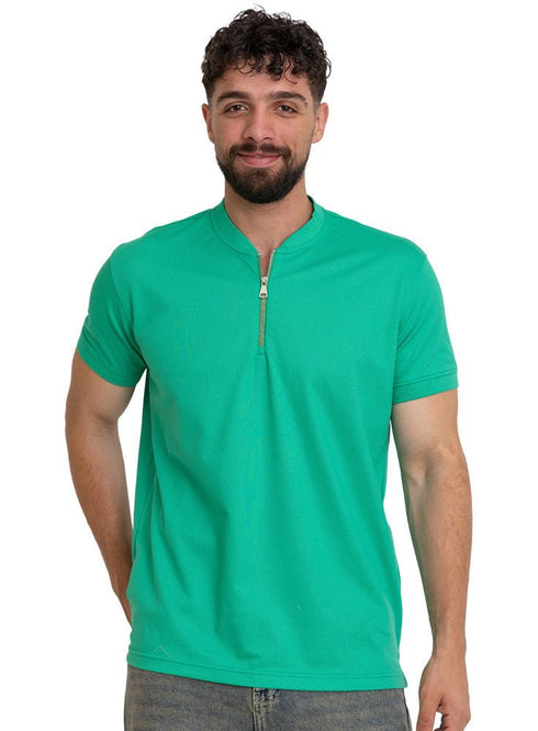 Green Bickeh Zipper T-Shirt - Khotwh