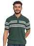 Green Design 01050Knit Polo Neck Zipper - T-Shirt - Khotwh