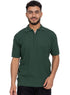 Green Design 01056Knit Polo Neck Zipper - T-Shirt - Khotwh