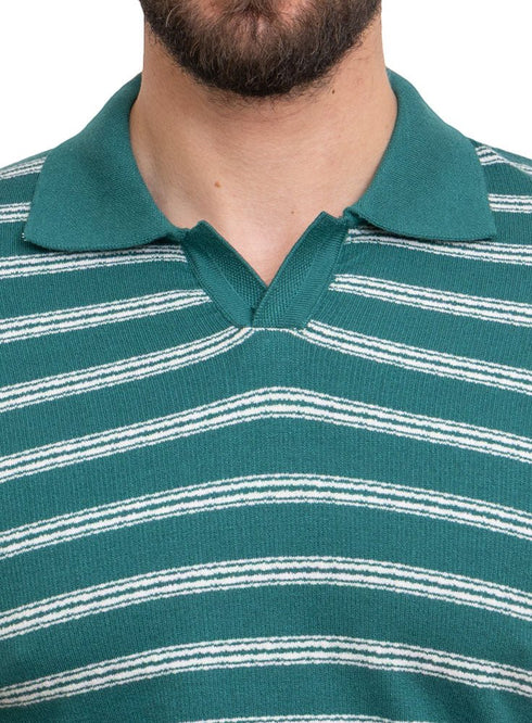 Green Design 1008Knit Polo Neck - T-Shirt - Khotwh