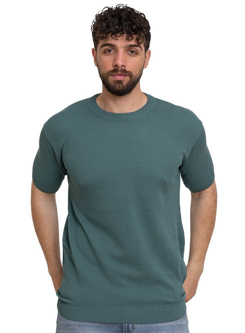 Green Design 1151Knit Rount T-Shirt - Khotwh