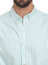 Green - Design 2 Striped Oxford Shirt - Khotwh