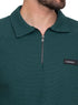 Green Design 3868VIG - Zipper Squares Polo - Khotwh