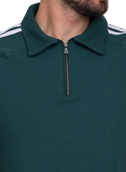 Green Design 3922VIG - Zipper Squares Polo - Khotwh