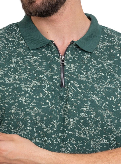 Green Design 411Knit Polo Neck - T-Shirt - Khotwh