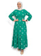 Green EMB Dress - Khotwh