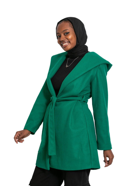 Green Feather Jacket - Khotwh