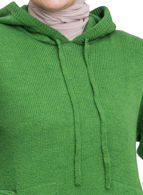 Green Hoodie Pullover - Khotwh