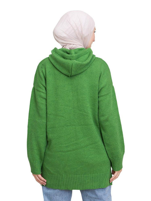 Green Hoodie Pullover - Khotwh