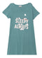 Green Olive Night Shirt - Design 13 - Khotwh