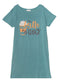 Green Olive Night Shirt - Design 5 - Khotwh