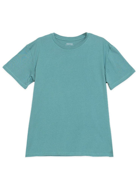 Green Olive Over Size Short Sleeve - Khotwh