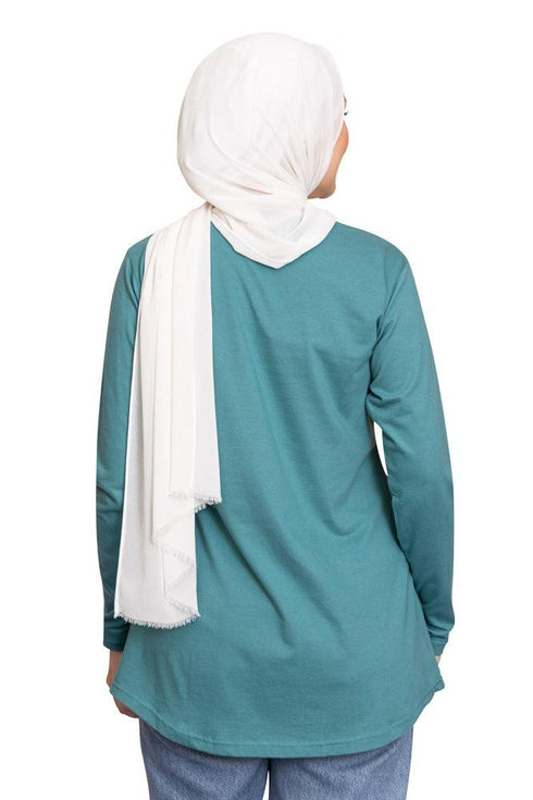 Green Olive Printed Long - Sleeve Design 29 - Khotwh