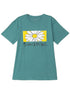 Green Olive Printed O.S Short - Sleeve Design 12 - Khotwh