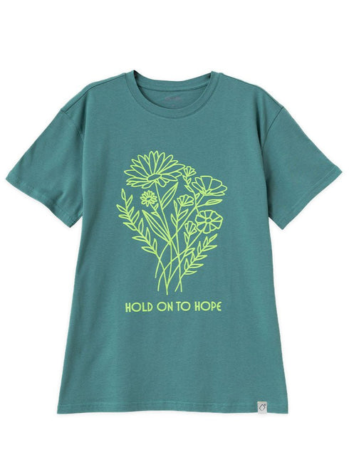 Green Olive Printed O.S Short - Sleeve Design 4 - Khotwh