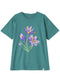 Green Olive Printed O.S Short - Sleeve Design 5 - Khotwh