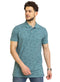 Green Olive Printed Polo Design 5 - Khotwh