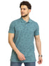Green Olive Printed Polo Design 5 - Khotwh