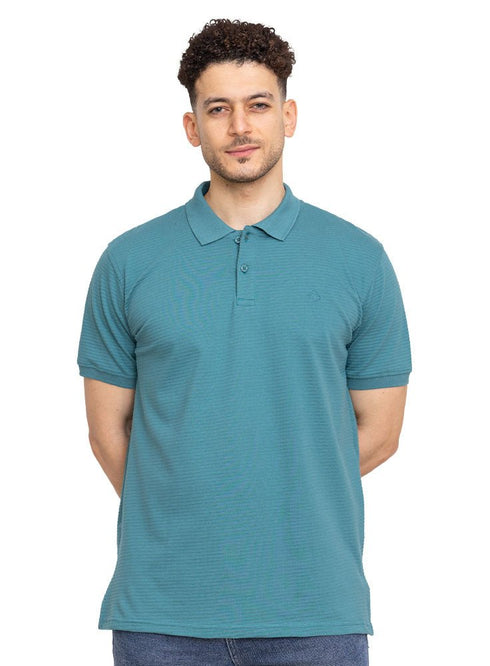Green Olive Ribbed Polo - Khotwh