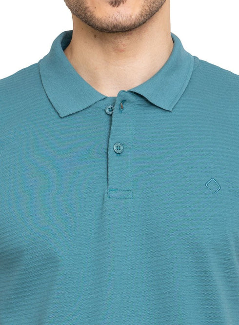 Green Olive Ribbed Polo - Khotwh